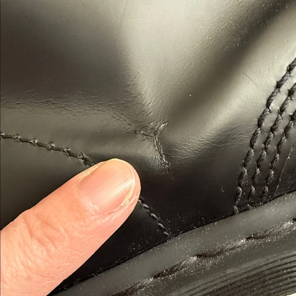 Dr. Martens Black Leather Lace-Up Combat Boots